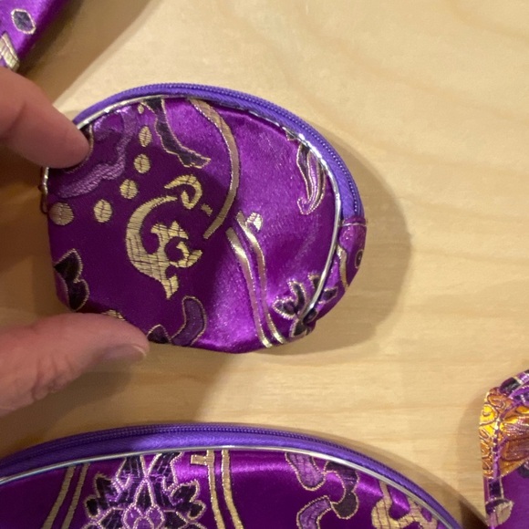 5 Purple Decorative zip pouches (LW) - Picture 8 of 9